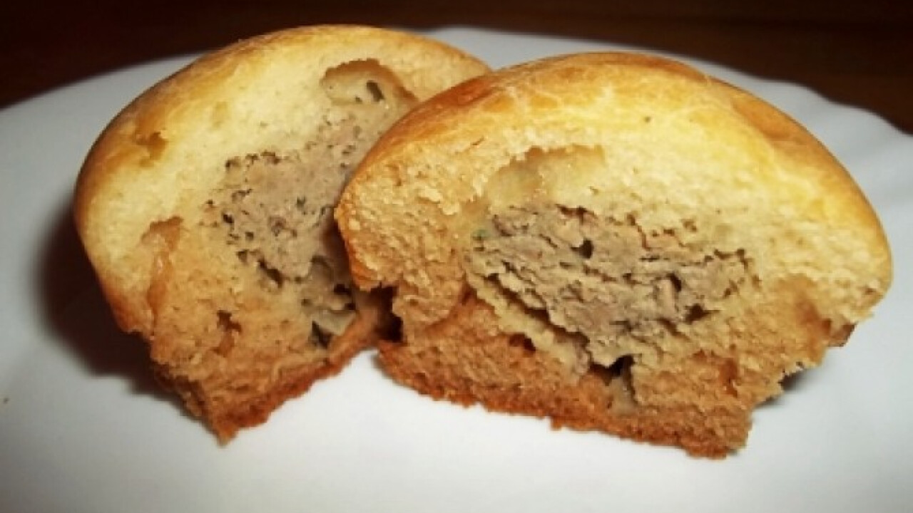 Csirkemájjal töltött muffin