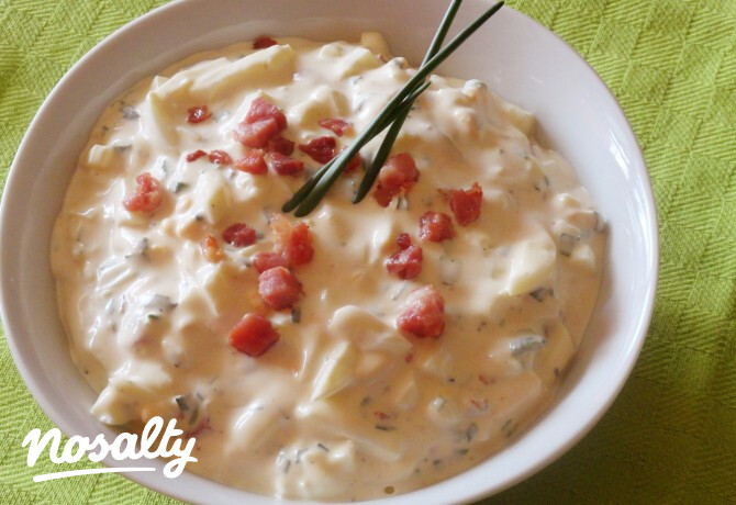 Baconös tojássaláta