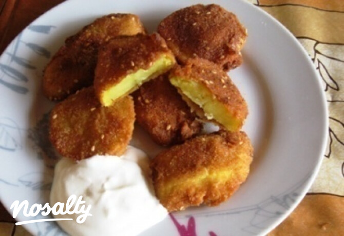 Szezámmagos rántott burgonya