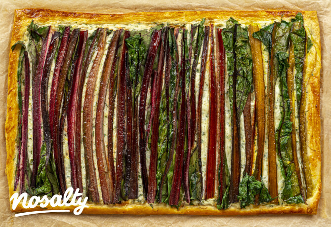 Mángoldos-sajtkrémes tart