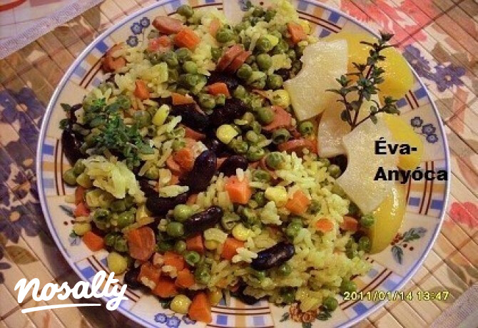 Extra zöldséges rizs