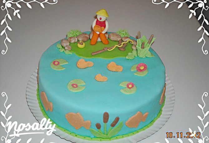 Horgász torta