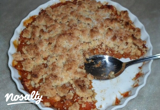 Sütőtökös-almás crumble