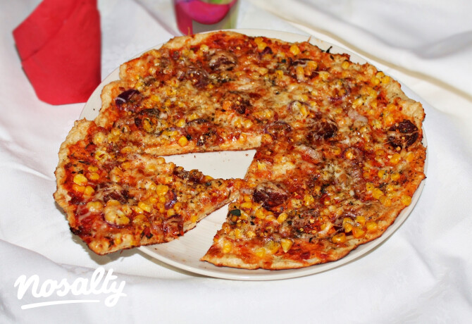 Kelesztés nélküli mexikói pizza krémtúró alapból