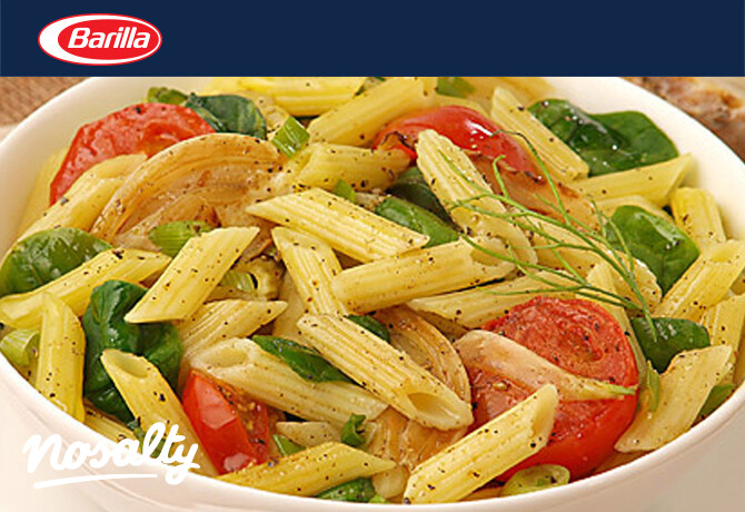 Friss-zöldséges és olaszfűszeres mini penne