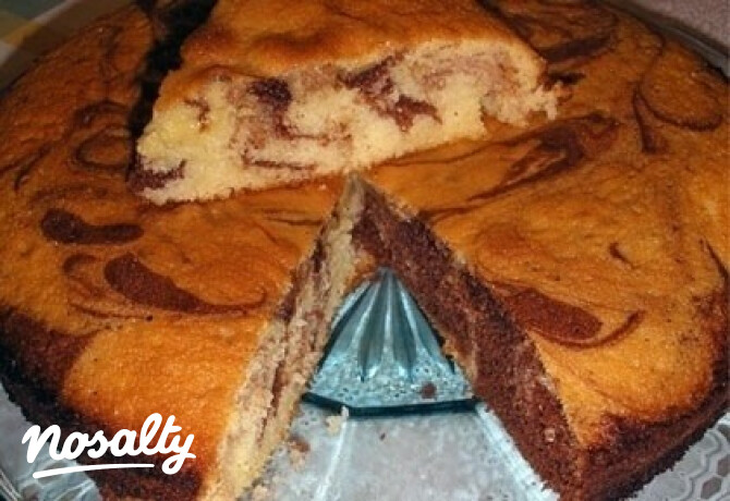 Kakaós-vaníliás márványtorta