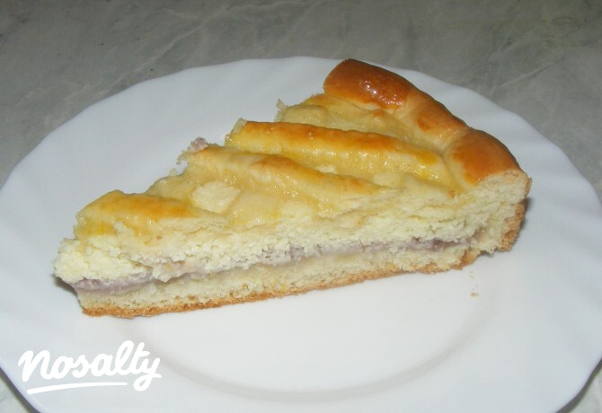 Túrós-áfonyás pite