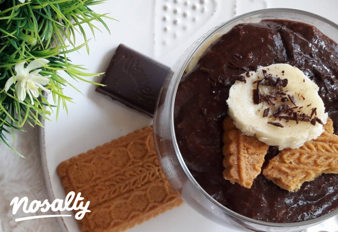 Fitt, banános, duplacsokis puding