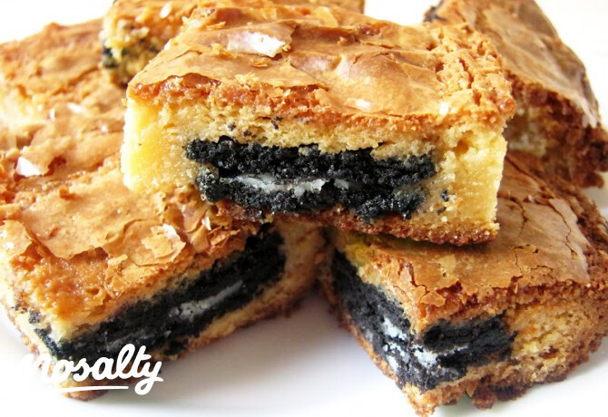 Oreo kekszes brownie