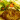 Citromos borjúszelet parmezánmorzsás zöldbabbal és salátatekerccsel