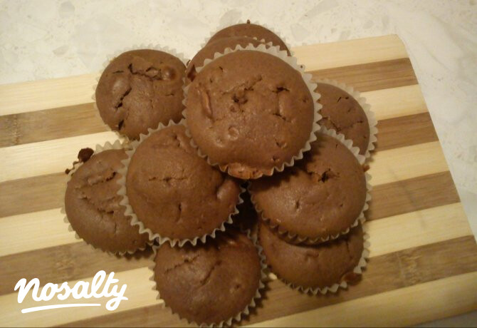 Étcsokis - körtés muffin