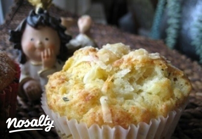 Túrós-sajtos muffin