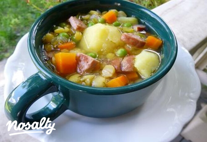 Vegyes borsóleves