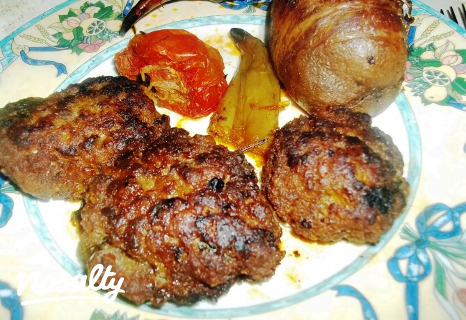 Fasírt baconbe tekert burgonyával