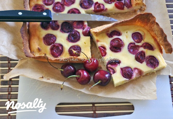 Cseresznyés-ricottás pite