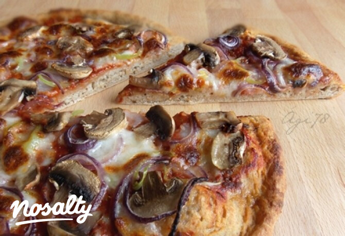 Pizza teljes kiőrlésű liszttel-kovásszal