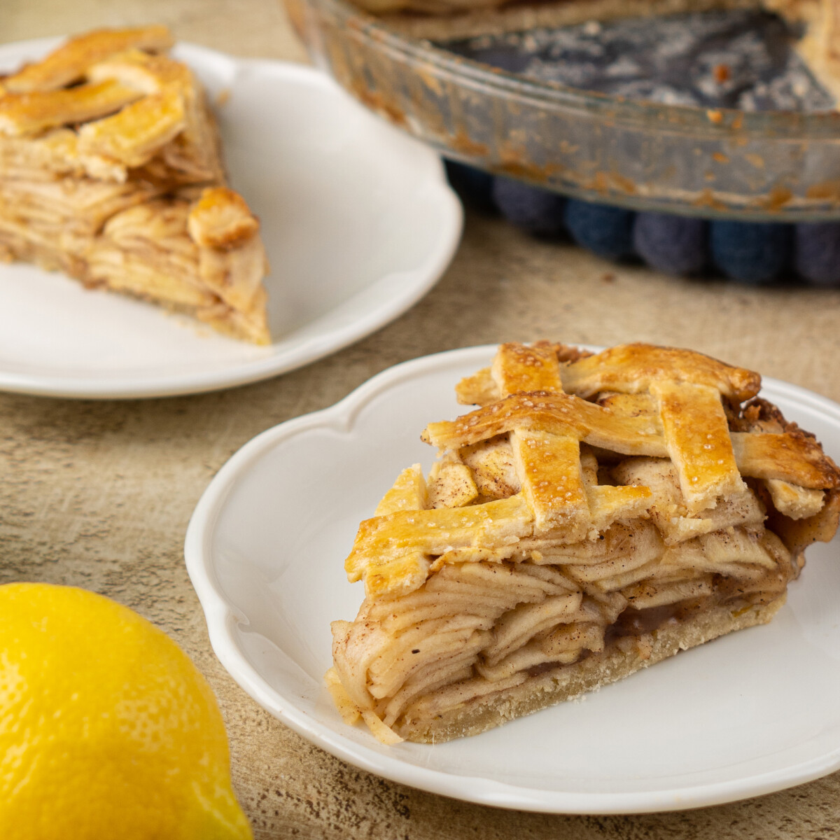 Rácsos almás pite