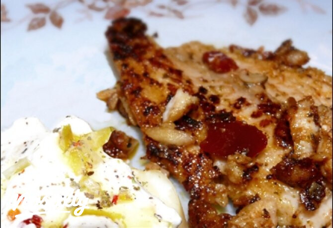 Pestós pangasius BBQ mártásban sütve