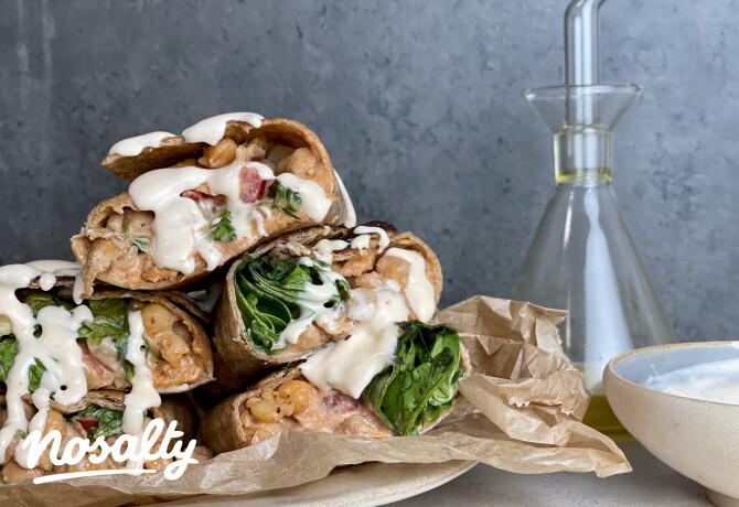 5 perces csicseriborsós wrap