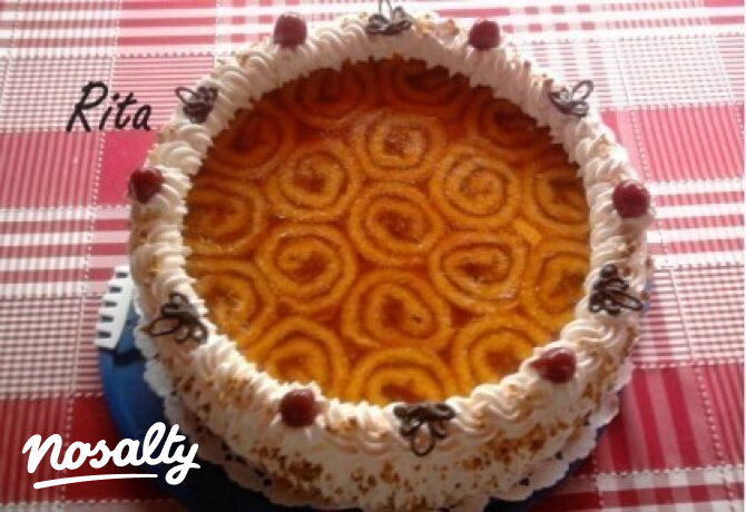 Meggyes charlotte torta