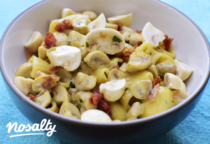 Gombás carbonara