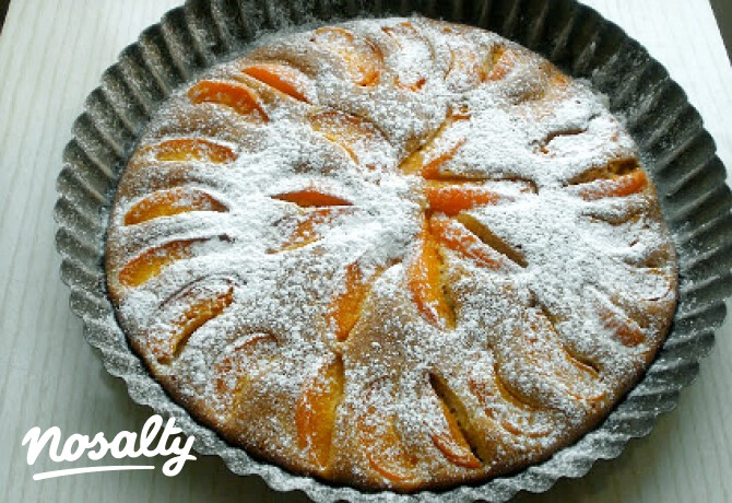 Cukormentes sárgabarackos pite