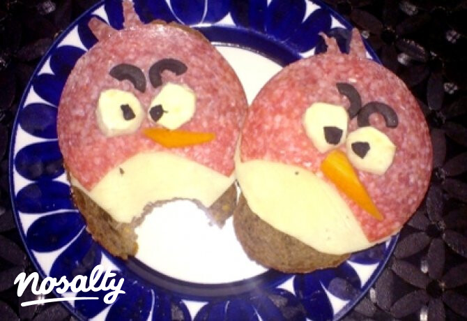 Angry Birds szendvics