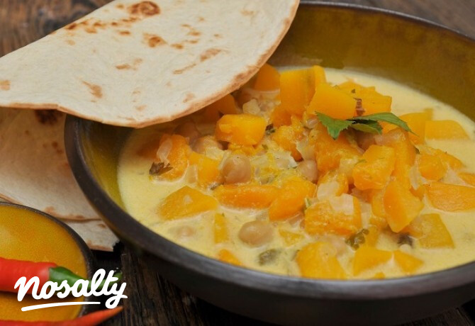 Sütőtökös curry