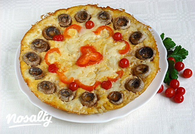Krumplipizza csiperkegombával
