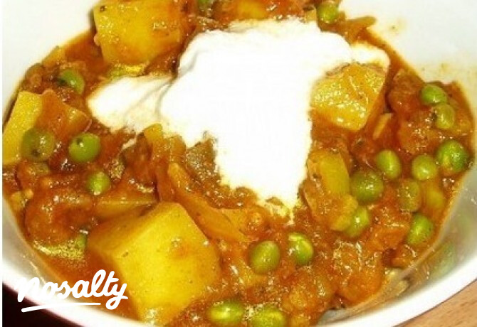Padlizsános-krumplis curry