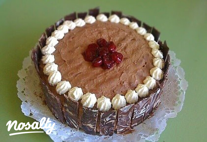Feketeerdő-torta 6. -fehércsokis