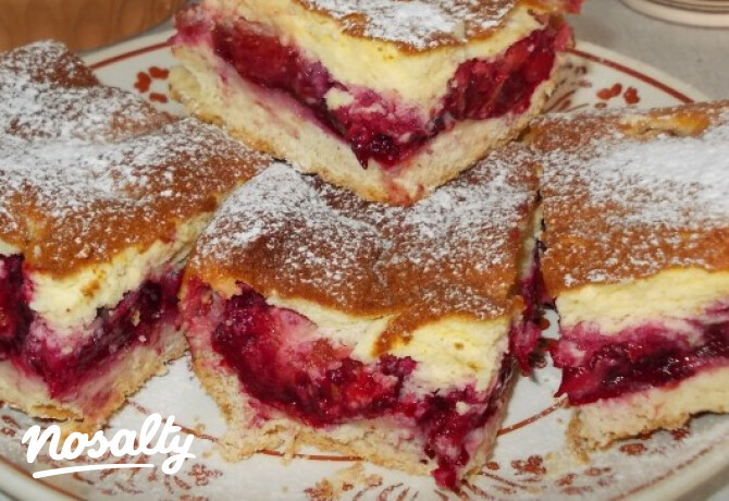 Krémes-szilvás pite
