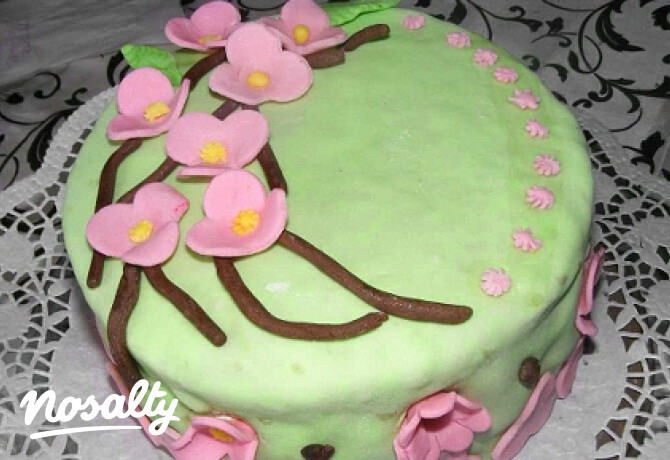 Cseresznyevirágos torta