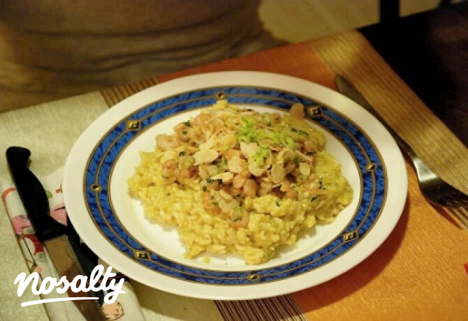 Tikka Masala sült garnélával