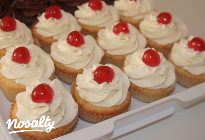 Citromos sajttortás cupcake