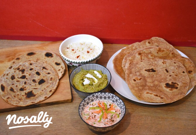 Roti vagy chapati és laccha parata – élesztőmentes lapos kenyerek
