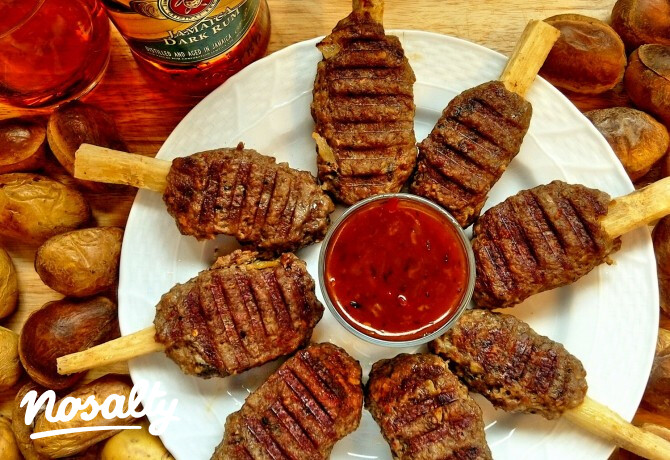 Jamaicai BBQ cukornád pálcákon