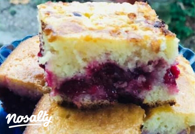 Narancsos-meggyes pite juharsziruppal