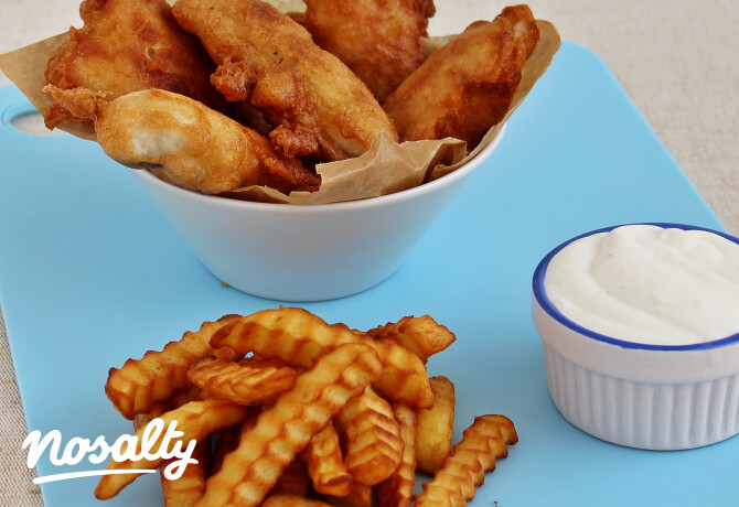 Egyszerű fish and chips