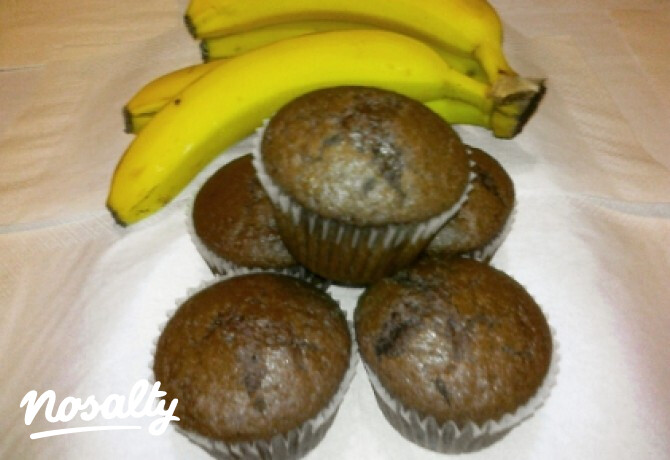 Nutellás-banános-kakaós muffin
