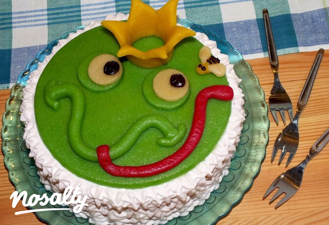 Epres joghurtos Békakirály torta