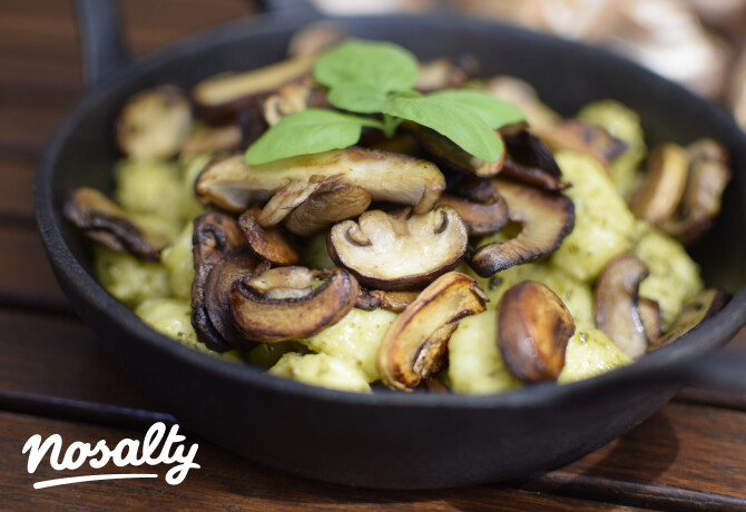 Pirított gombás gnocchi