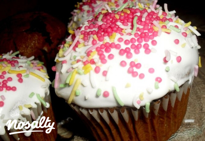 Csokis muffin tojáshab kalappal