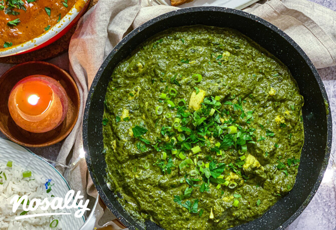 Palak paneer házilag