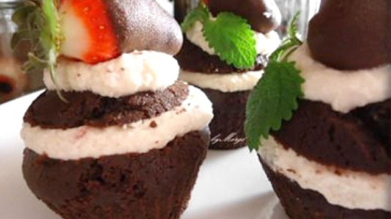 Epres-mascarponekrémes-csokoládés muffin