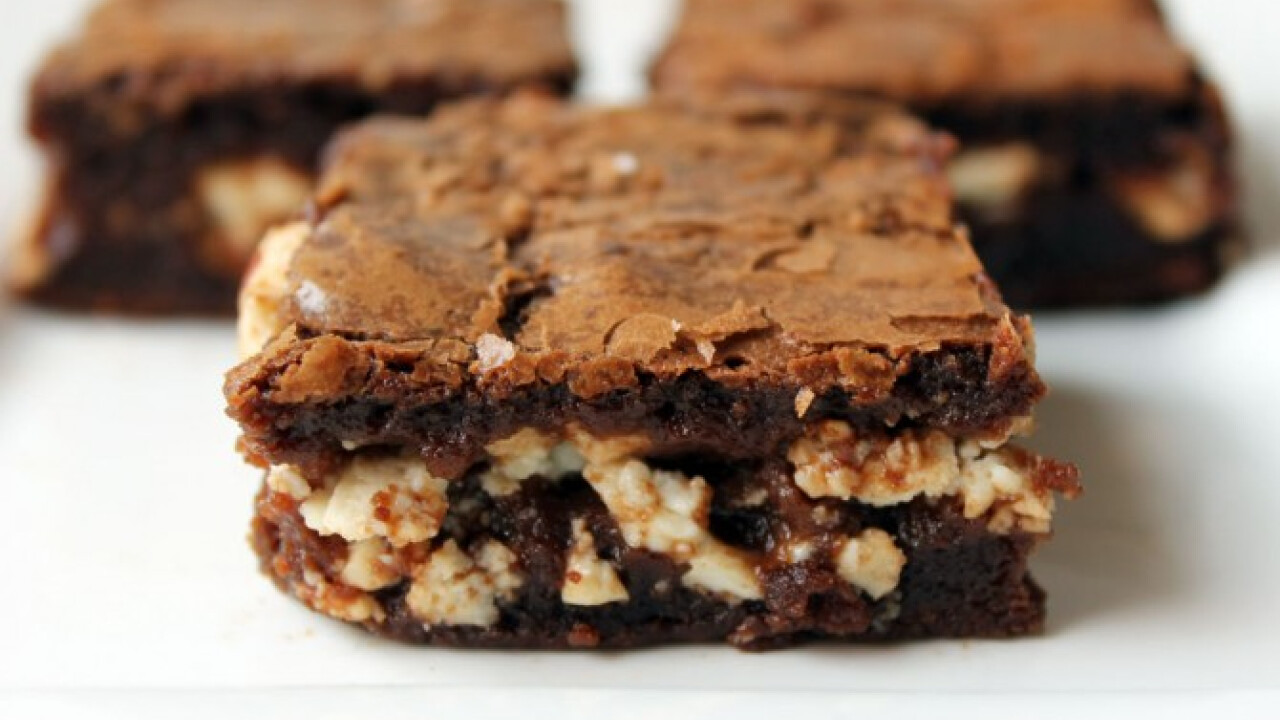 Túrókrémes brownie