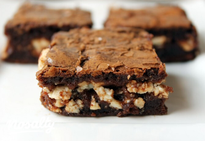 Túrókrémes brownie