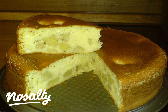 Ezen a képen: Banános-túrós pite