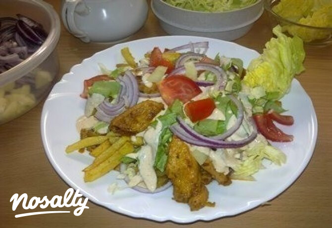 Kebab sok zöldséggel