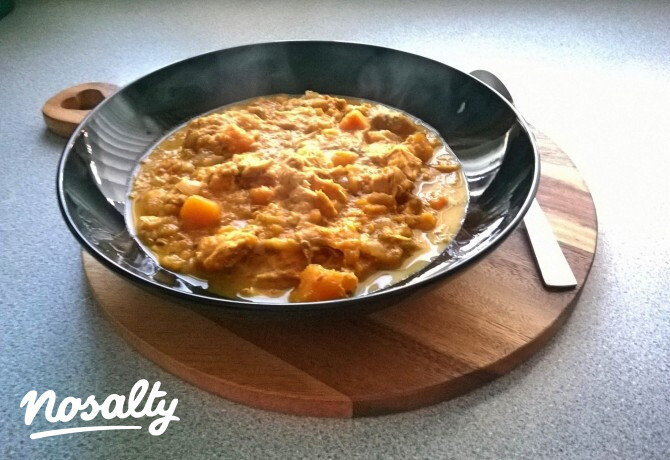 Krémes pulyka curry